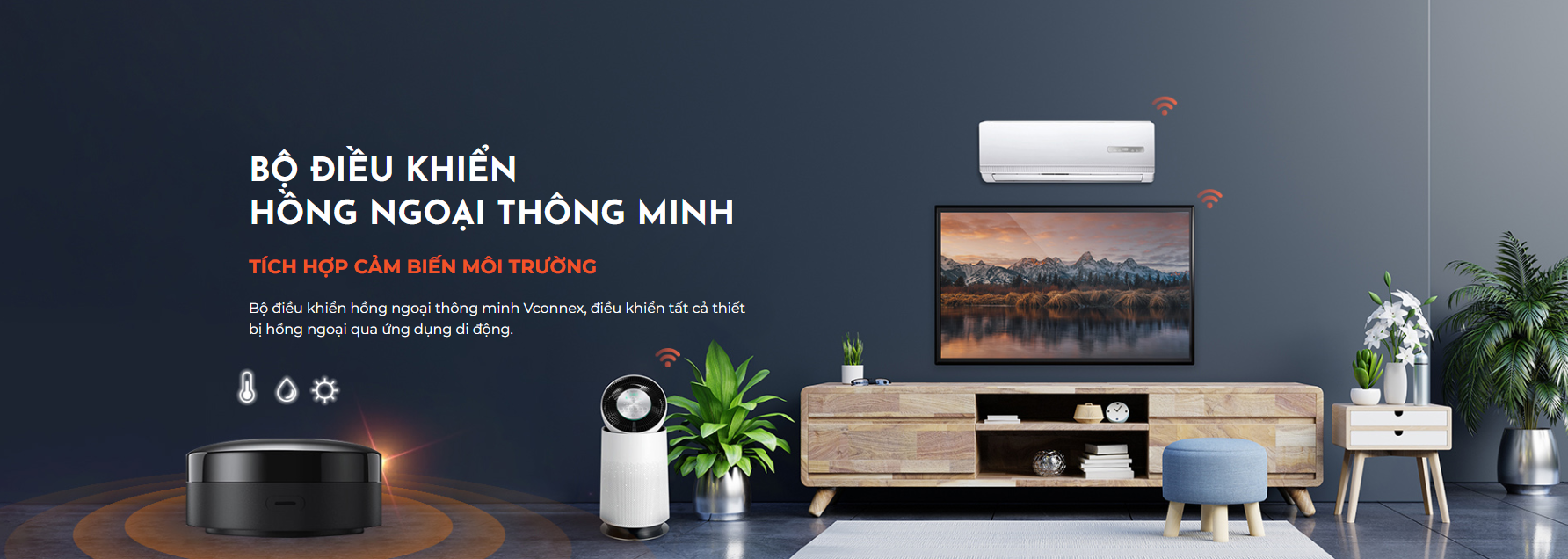 Bộ điều khiển hồng ngoại (ir) thông minh Vconnex