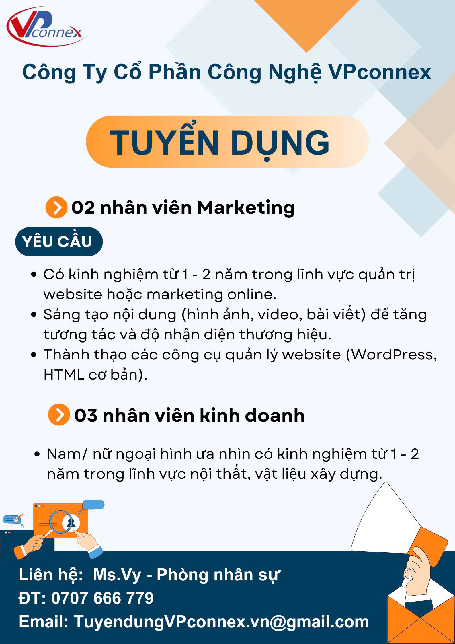 VPconnex Tuyển Dụng